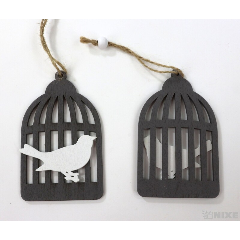 ZÁVĚS KLEC 10x6cm 2ks*MIX BAREV V+