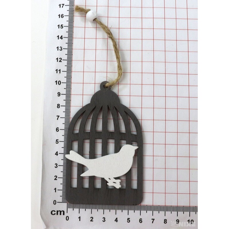 ZÁVĚS KLEC 10x6cm 2ks*MIX BAREV V+