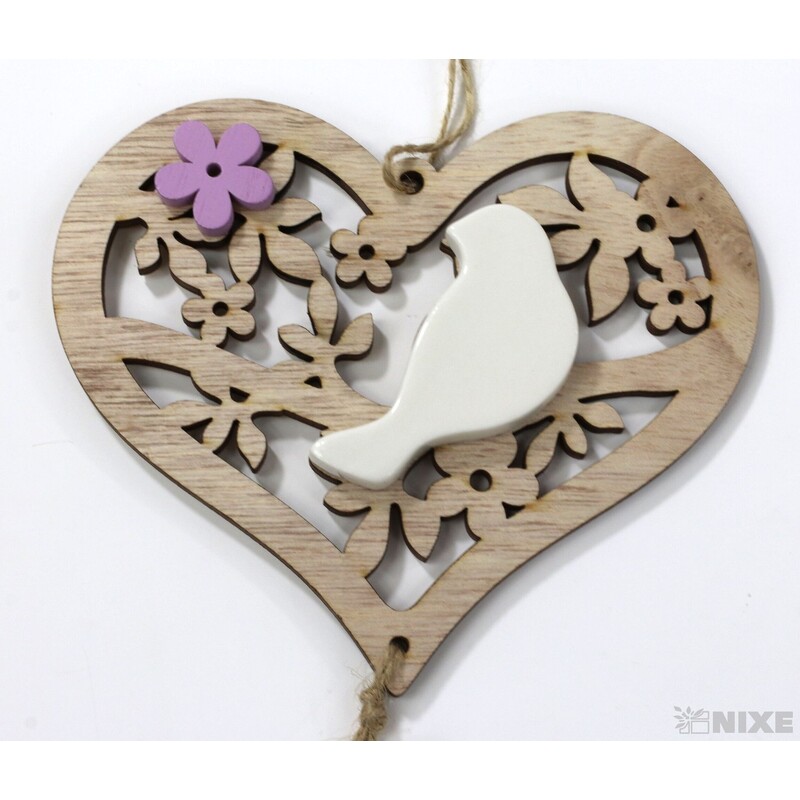 ZÁVĚS SRDCE 13x15cm V+