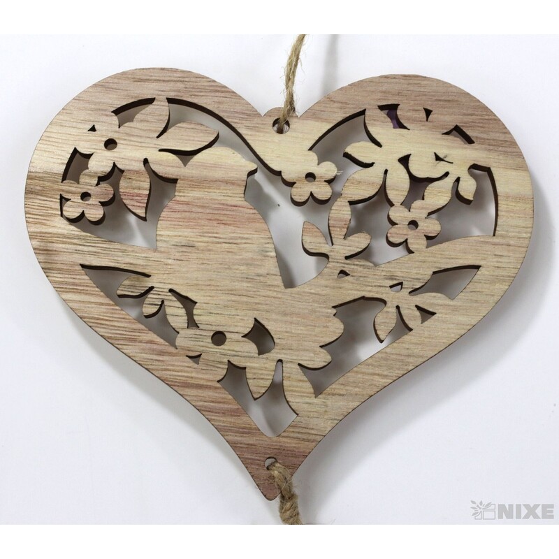 ZÁVĚS SRDCE 13x15cm V+