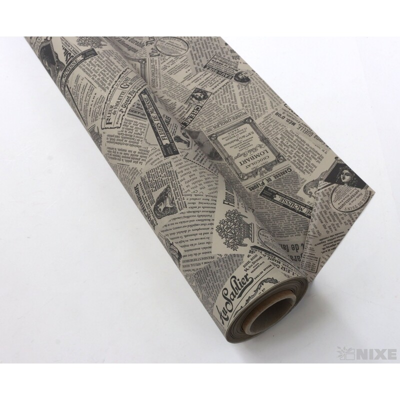 ROLE PLAST NEWS 60cmx40m*ŠEDÁ V+