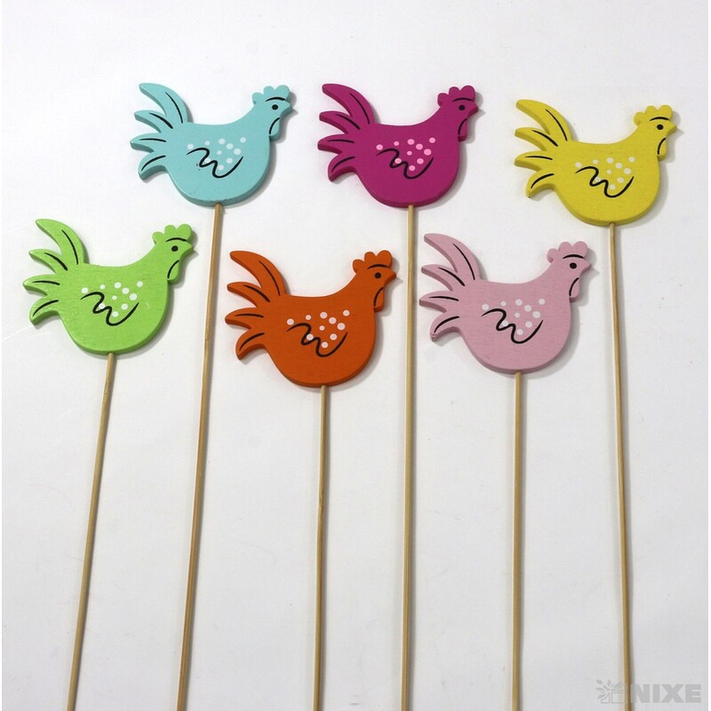 ZÁPICH SLEPICE 7x28cm 6ks*MIX BAREV