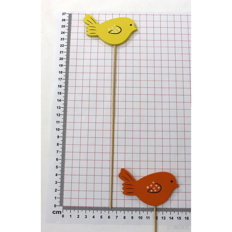 ZÁPICH PTÁČEK 8x26cm 6ks*MIX BAREV