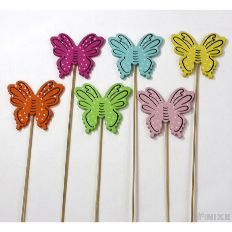 ZÁPICH MOTÝL 7x27cm 6ks*MIX BAREV