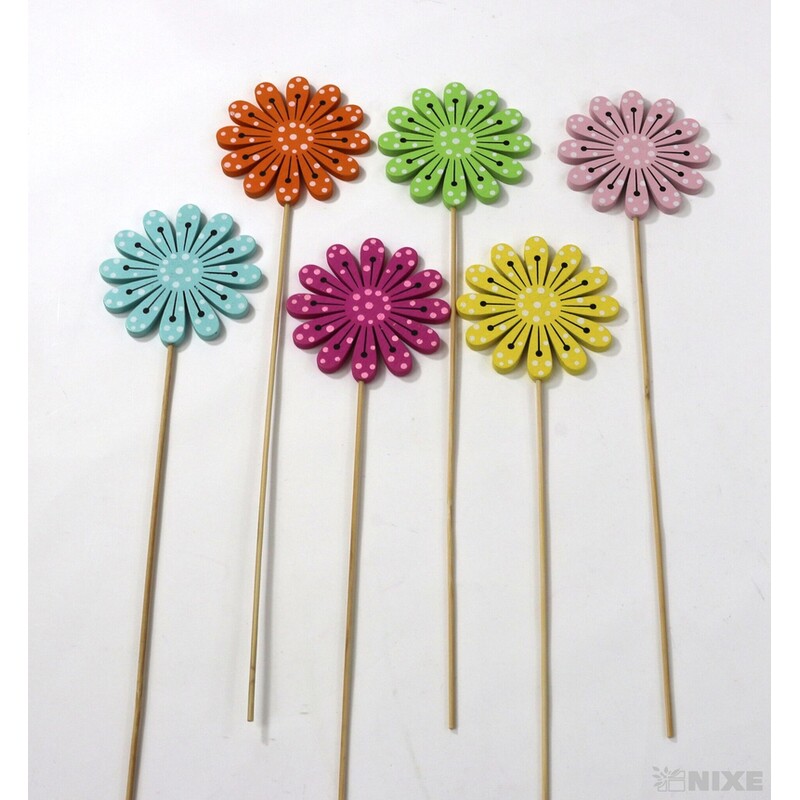 ZÁPICH KVĚT 7x29cm 6ks*MIX BAREV