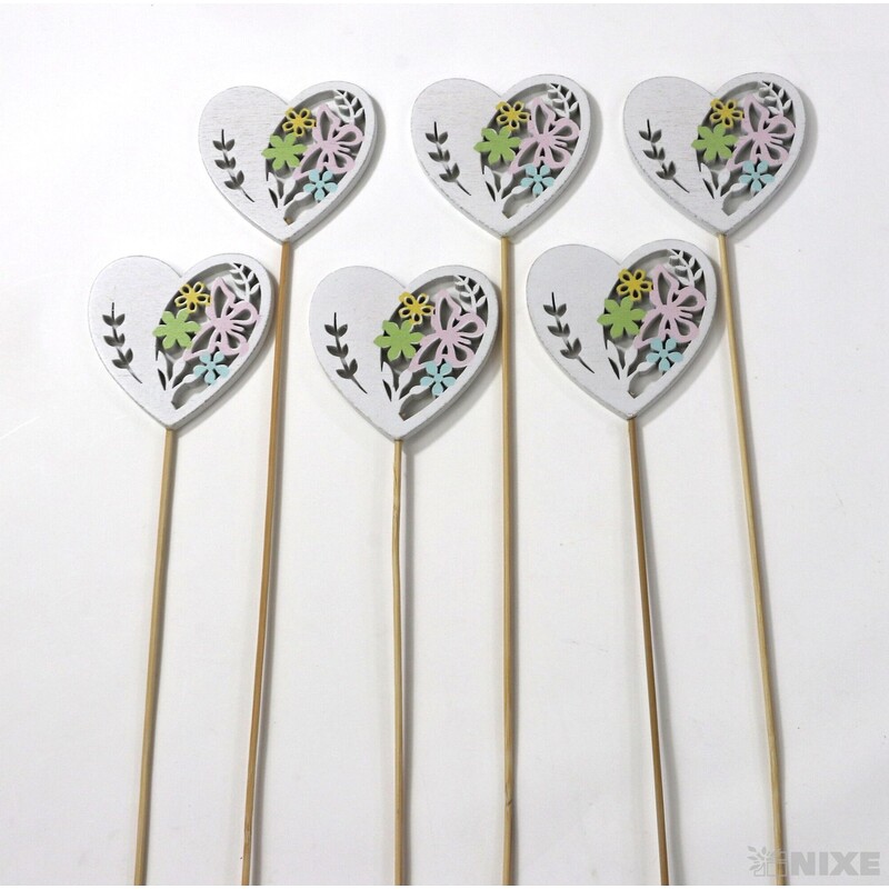 ZÁPICH SRDCE 6,5x28cm 6ks*