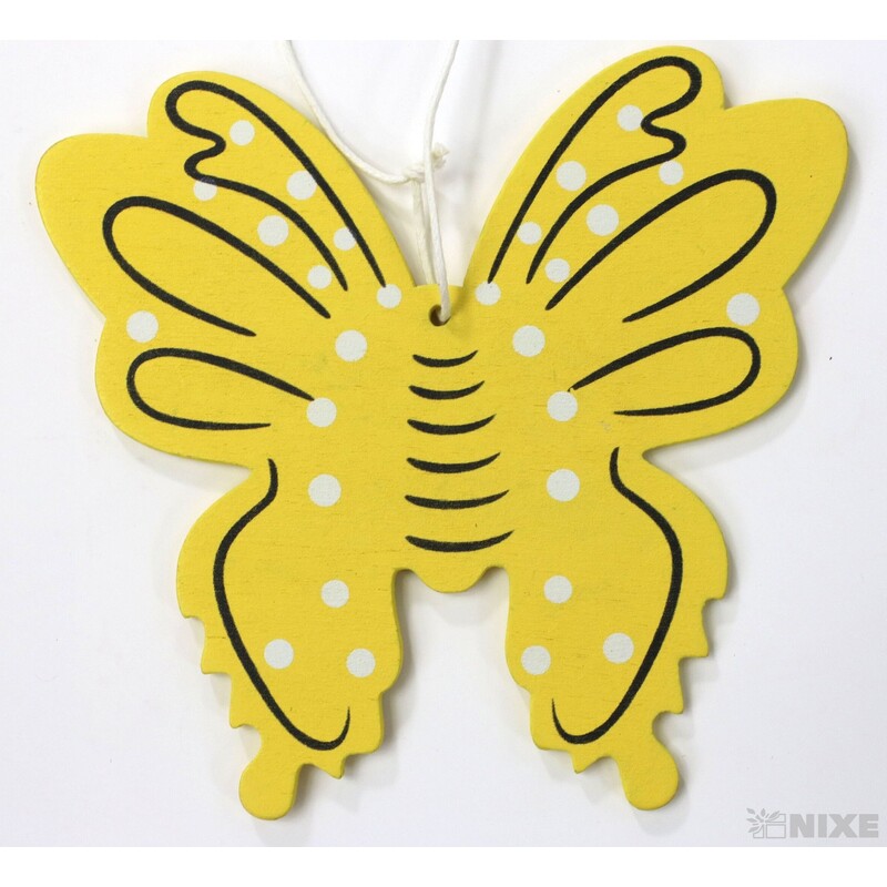 ZÁVĚS MOTÝL 12x11cm*MIX BAREV