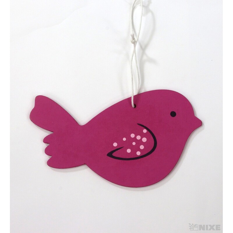 ZÁVĚS PTÁČEK 13x7cm*MIX BAREV