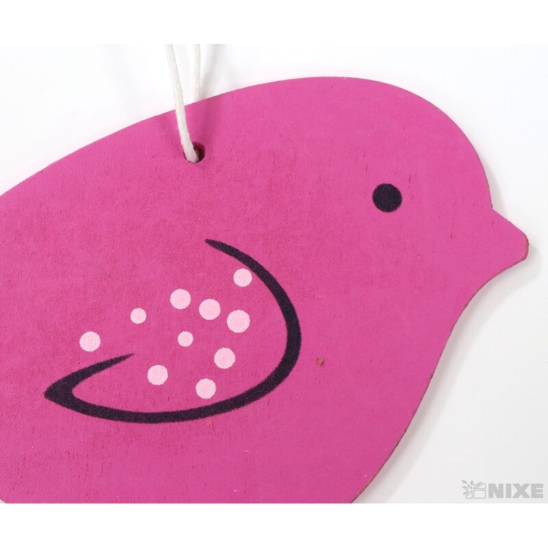 ZÁVĚS PTÁČEK 13x7cm*MIX BAREV