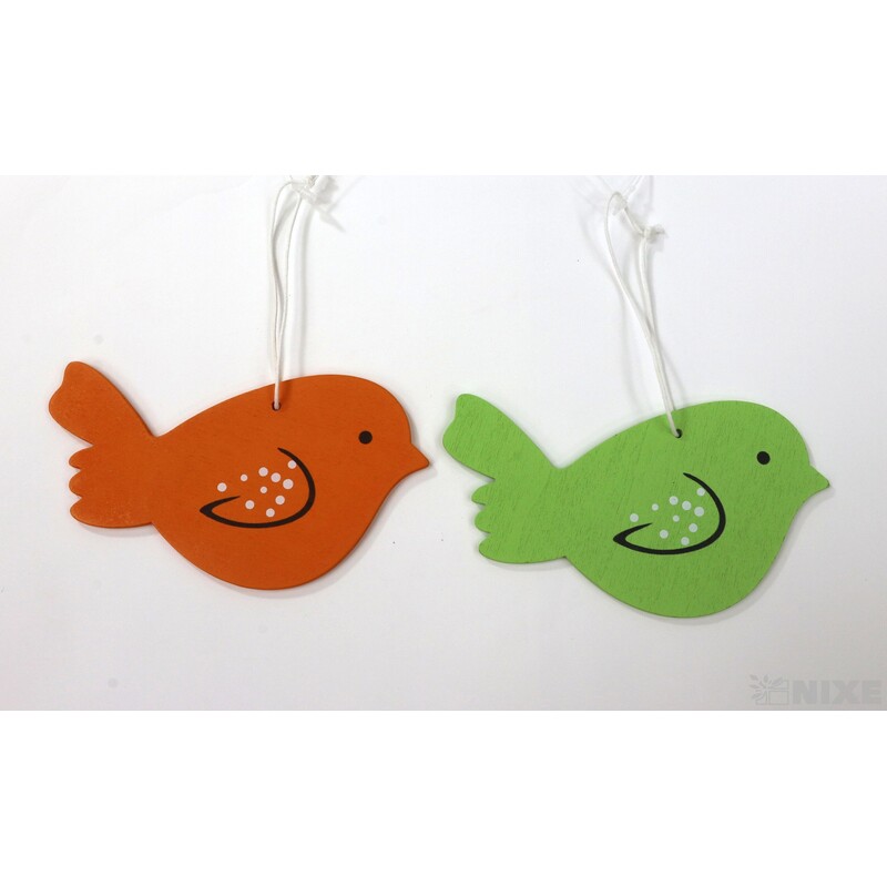 ZÁVĚS PTÁČEK 13x7cm*MIX BAREV