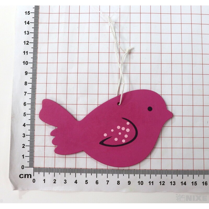 ZÁVĚS PTÁČEK 13x7cm*MIX BAREV