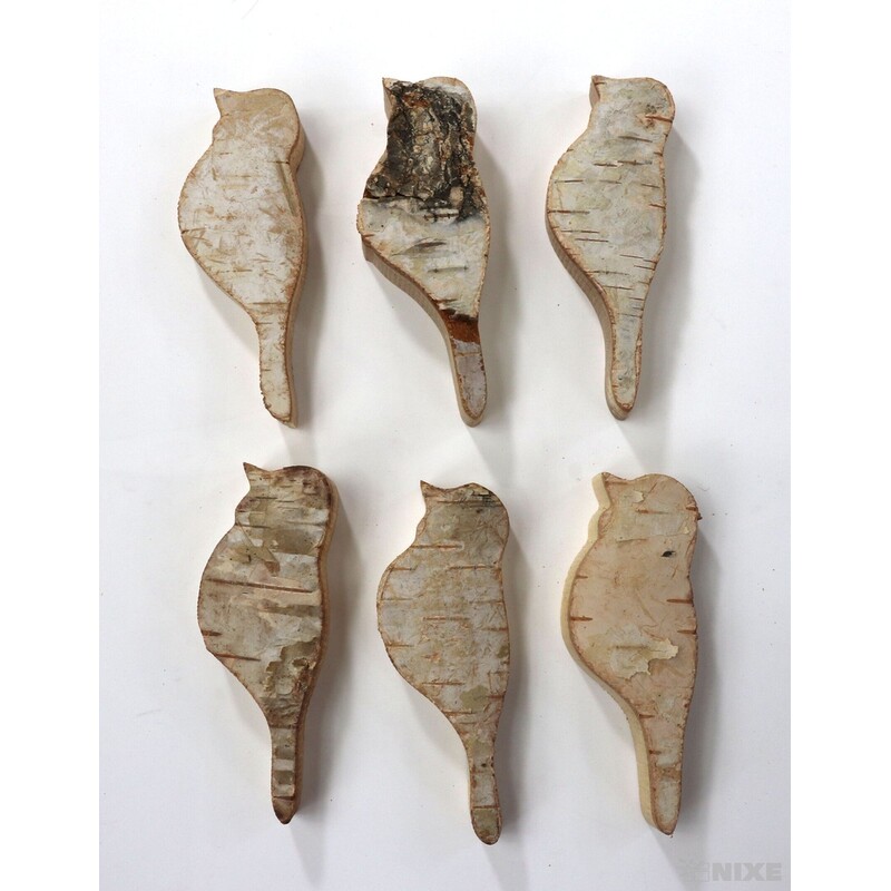 PTÁČEK BŘÍZA 8cm 6ks*