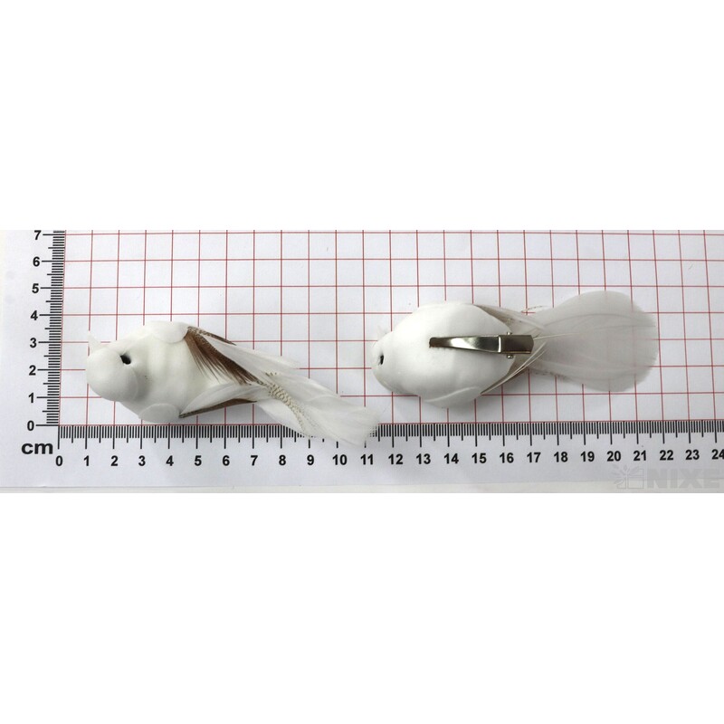 PTÁČEK 10cm 6ks*BÍLÁ