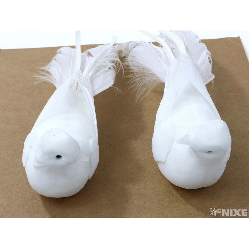 PTÁČEK 17cm 2ks*BÍLÁ