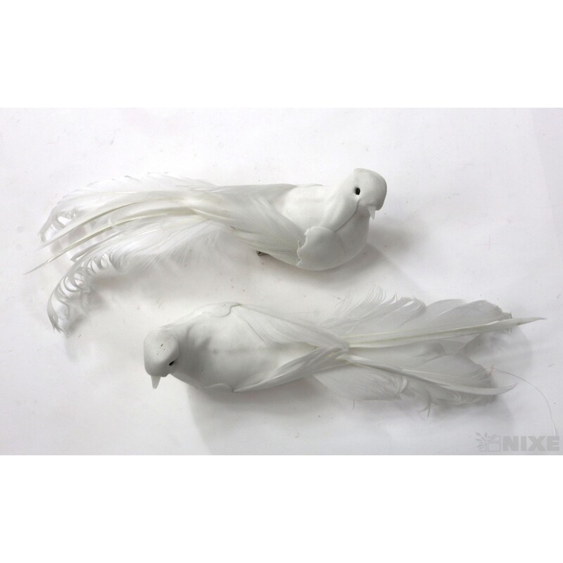 PTÁČEK 17cm 2ks*BÍLÁ