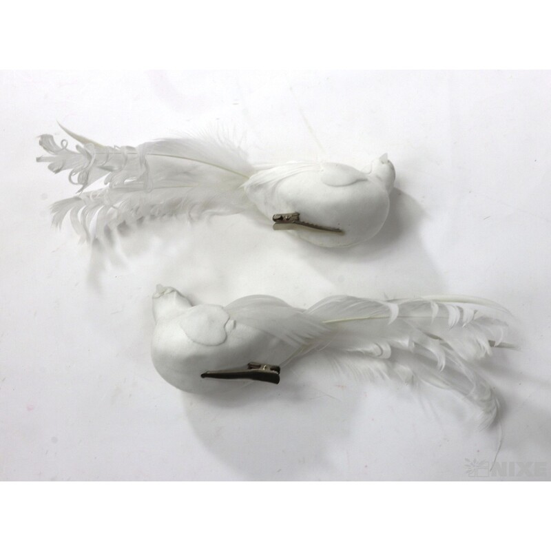 PTÁČEK 17cm 2ks*BÍLÁ