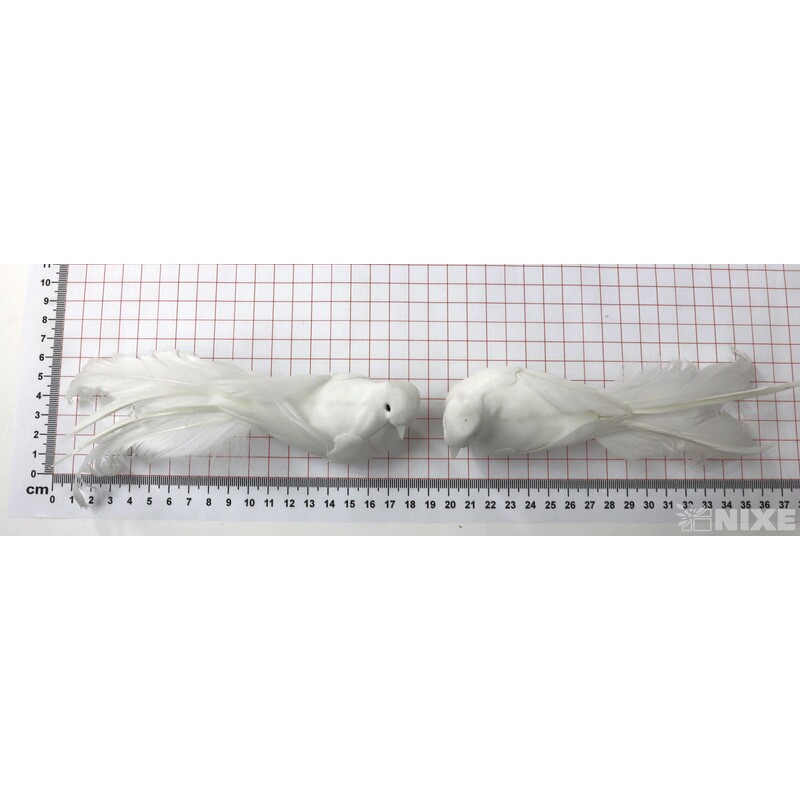 PTÁČEK 17cm 2ks*BÍLÁ