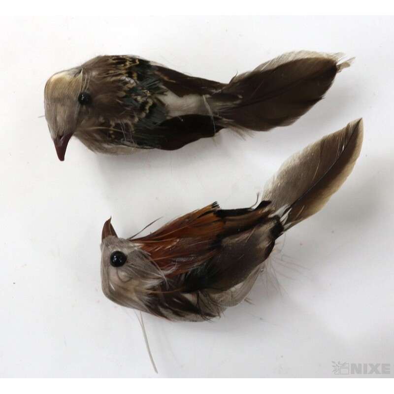 PTÁČEK 9cm 6ks*PŘÍRODNÍ