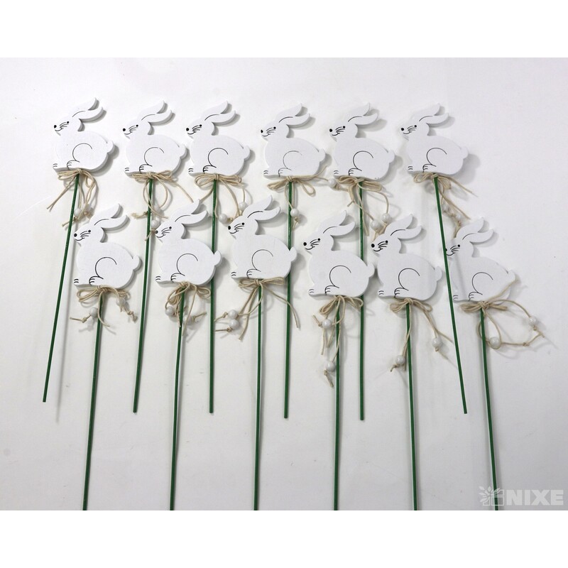 ZÁPICH ZAJÍC 7x27cm 12ks*BÍLÁ