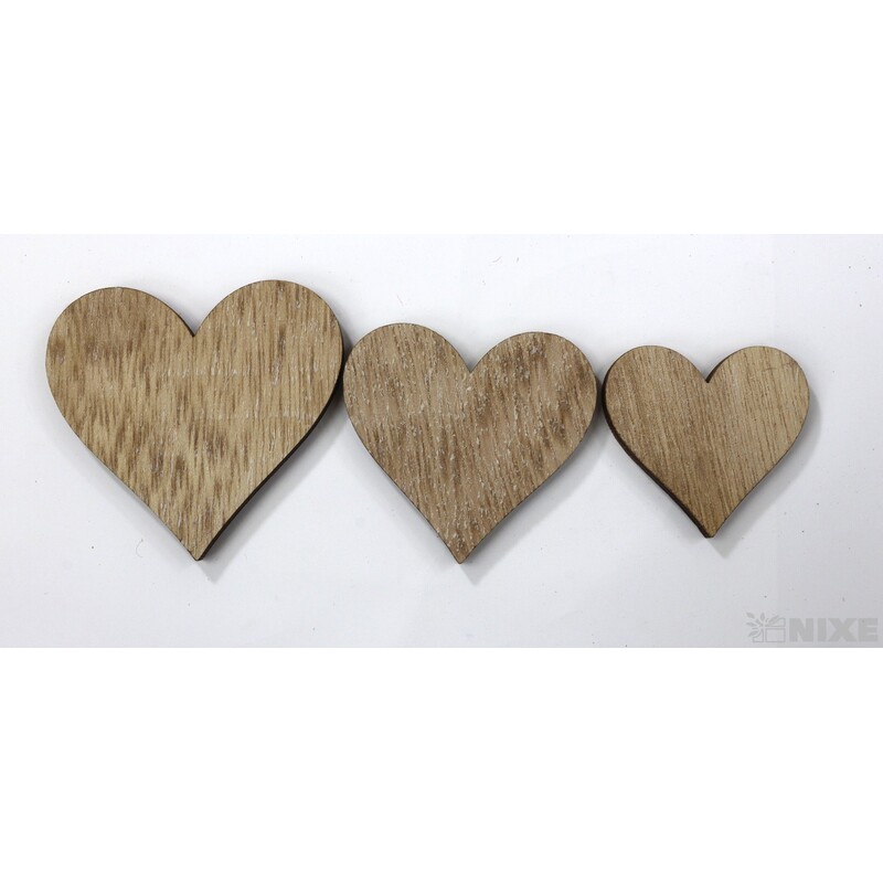 SRDCE 4,5-6,5cm 12ks*PŘÍRODNÍ