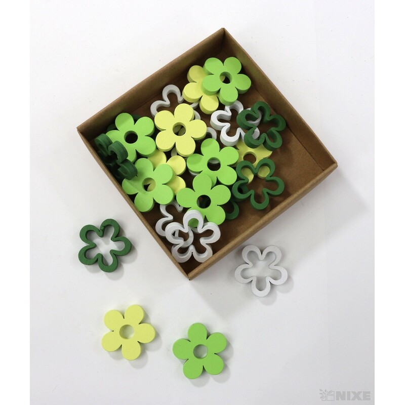 KVÍTEK 2,5cm 24ks*MIX BAREV