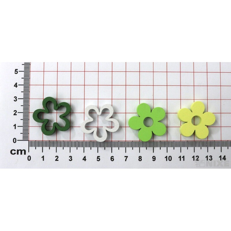 KVÍTEK 2,5cm 24ks*MIX BAREV