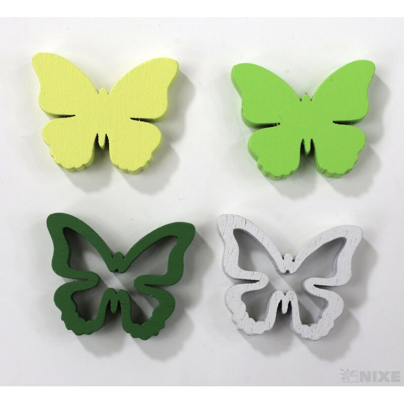 MOTÝL 2,5cm 24ks*MIX BAREV