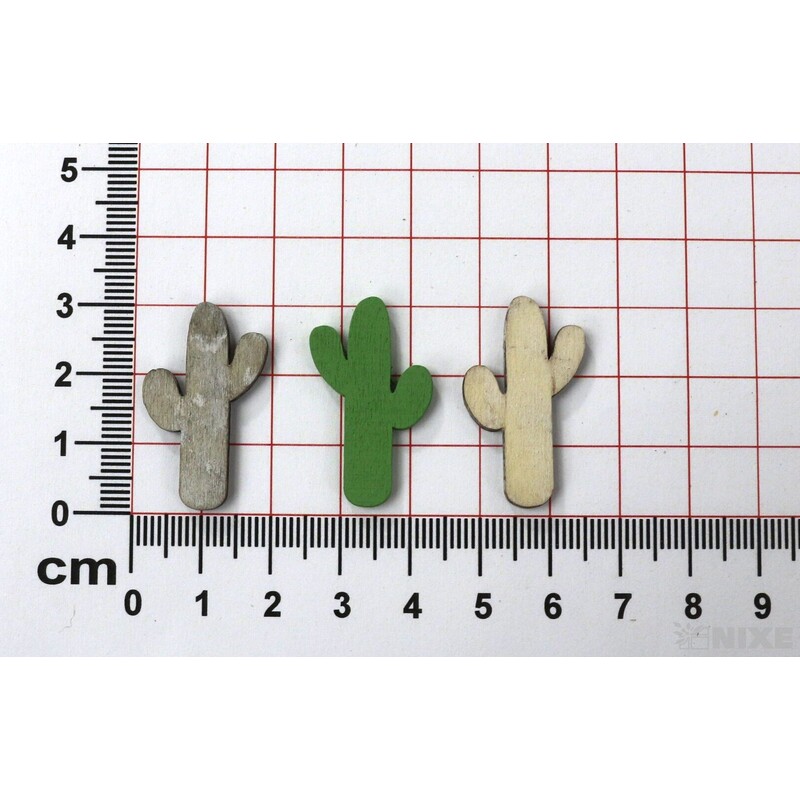 KAKTUS 2,5cm 60ks*MIX BAREV