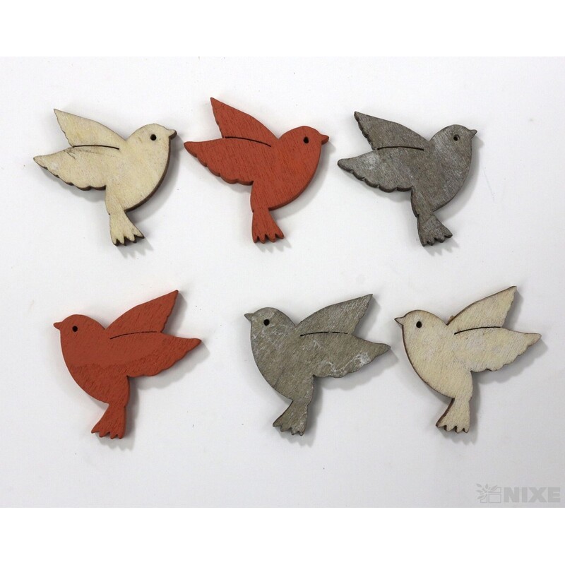 PTÁČEK 3cm 60ks*MIX BAREV