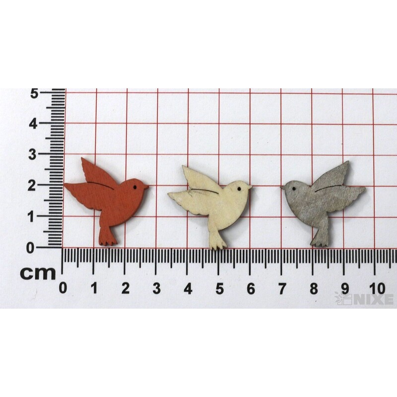 PTÁČEK 3cm 60ks*MIX BAREV