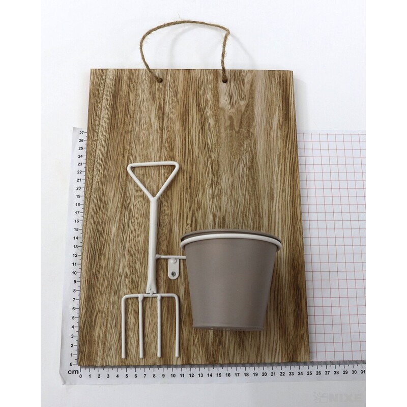 ZÁVĚS DŘEVO NÁŘADÍ 35cm*HNĚDÁ