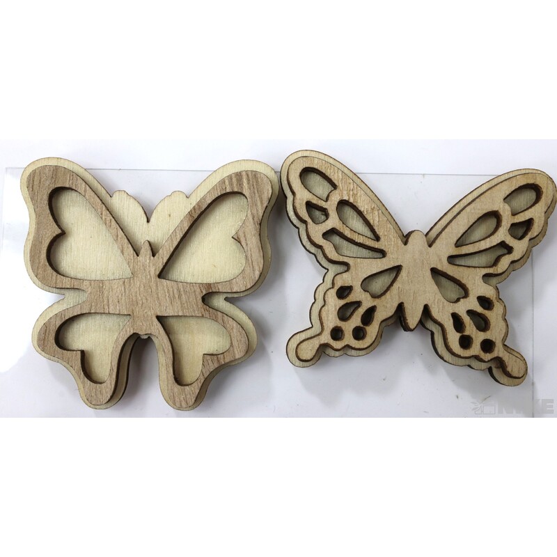 DŘEVO NALEPOVACÍ MIX 4,5cm 6ks*PŘÍRODNÍ