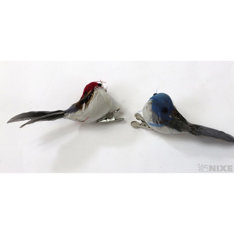 PTÁČEK KLIPS 10cm 12ks*MIX BAREV