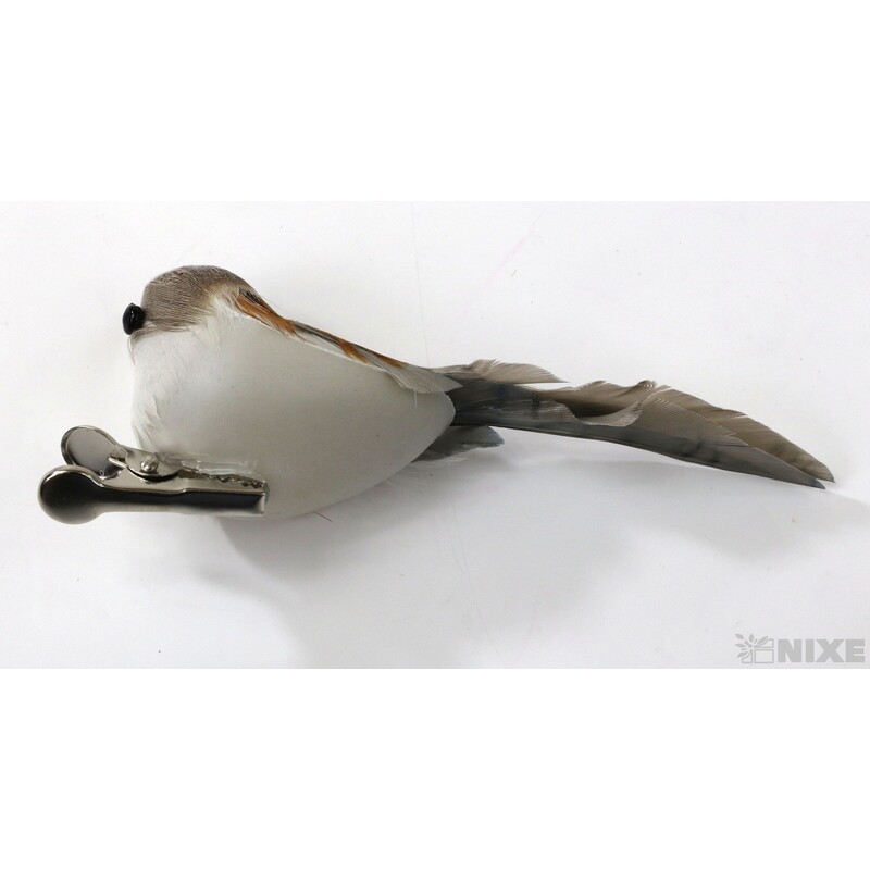 PTÁČEK KLIPS 7cm 16ks*PŘÍRODNÍ