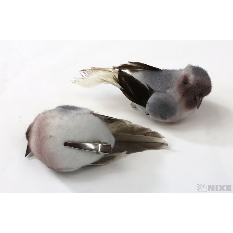 PTÁČEK  KLIPS 9cm 12ks*MIX BAREV