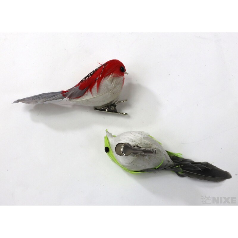 PTÁČEK  KLIPS 10cm 12ks*MIX BAREV