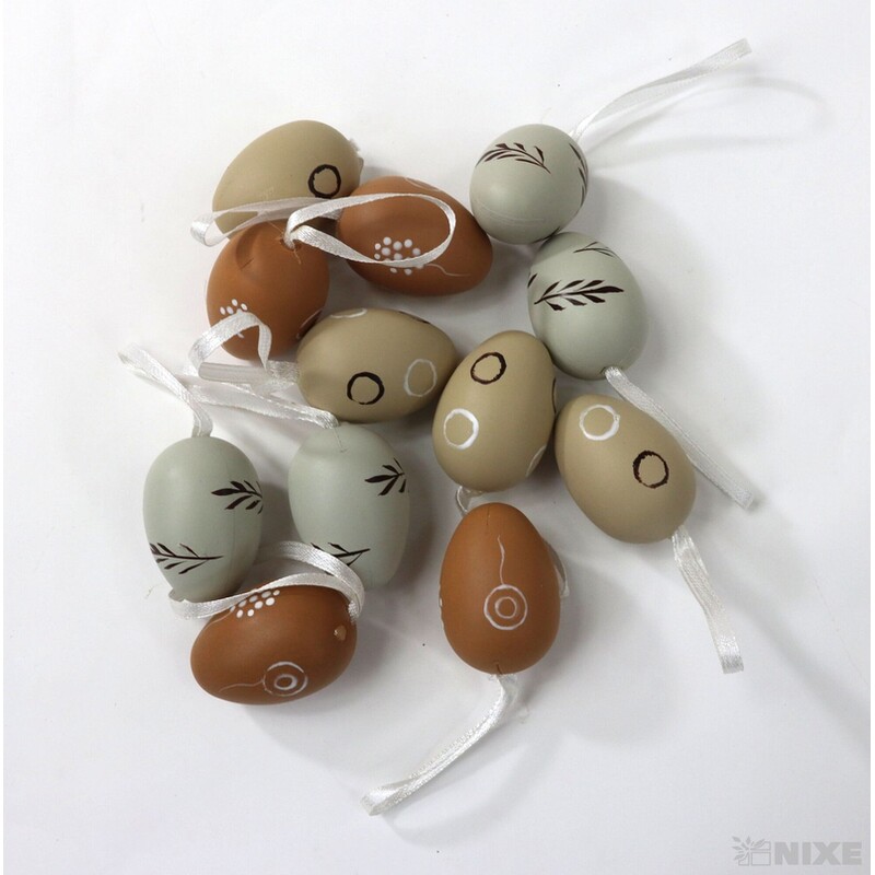 VAJÍČKA 12ks 4cm*MIX BAREV