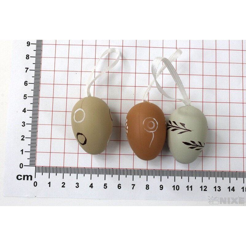 VAJÍČKA 12ks 4cm*MIX BAREV