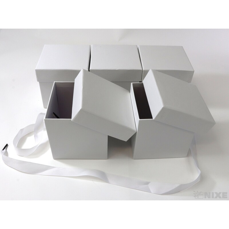 KRABICE 5ks 11x10x10cm*BÍLÁ