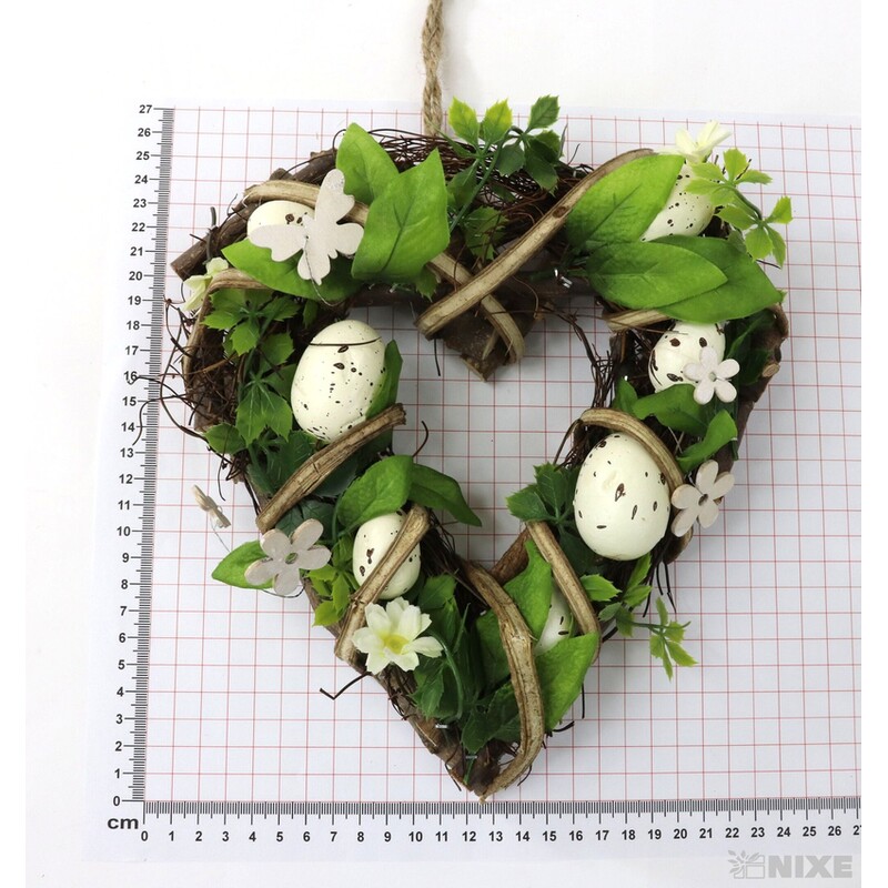 SRDCE ZDOBENÝ 24cm*