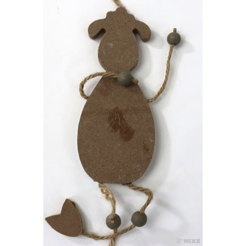 ZÁVĚS OVEČKA DŘEVO 12x5cm*