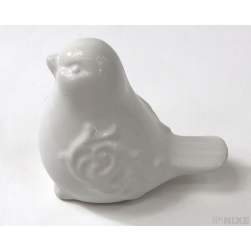 PTÁČEK KERAMIKA 9x10cm*BÍLÁ