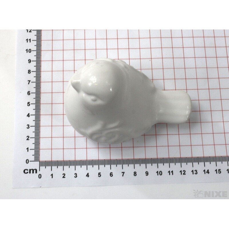 PTÁČEK KERAMIKA 9x10cm*BÍLÁ