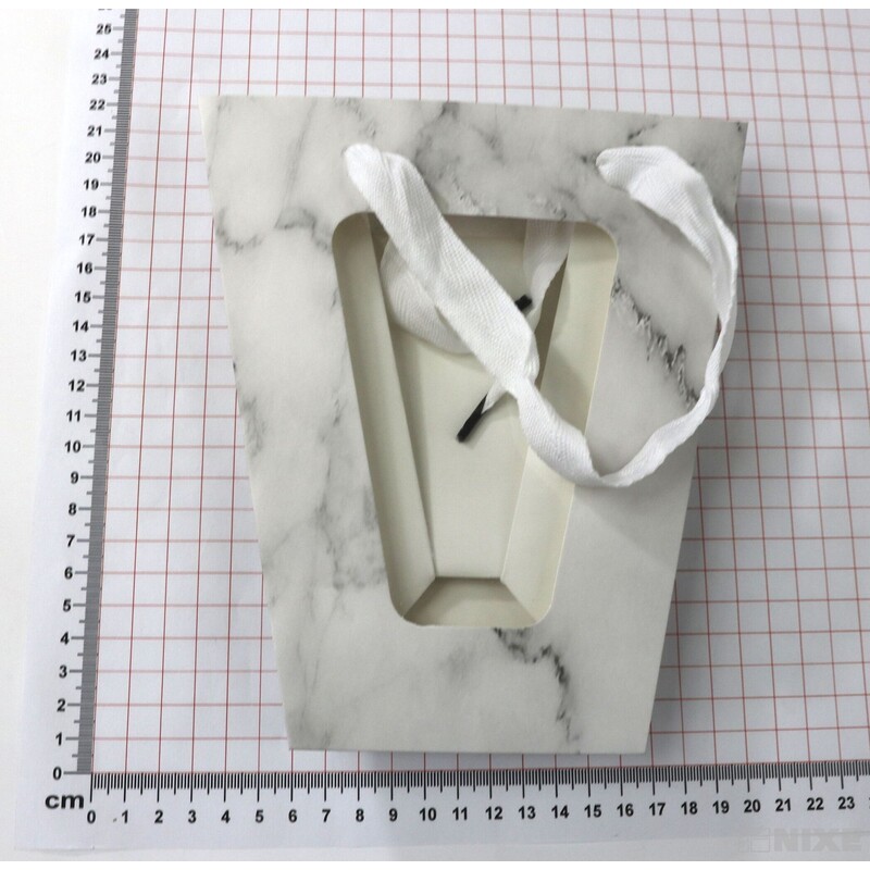 TAŠKA P MRAMOR 18x20x10cm*BÍLÁ