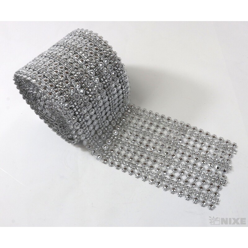 PÁSEK METAL 110mmx10yd*STŘÍBRNÁ