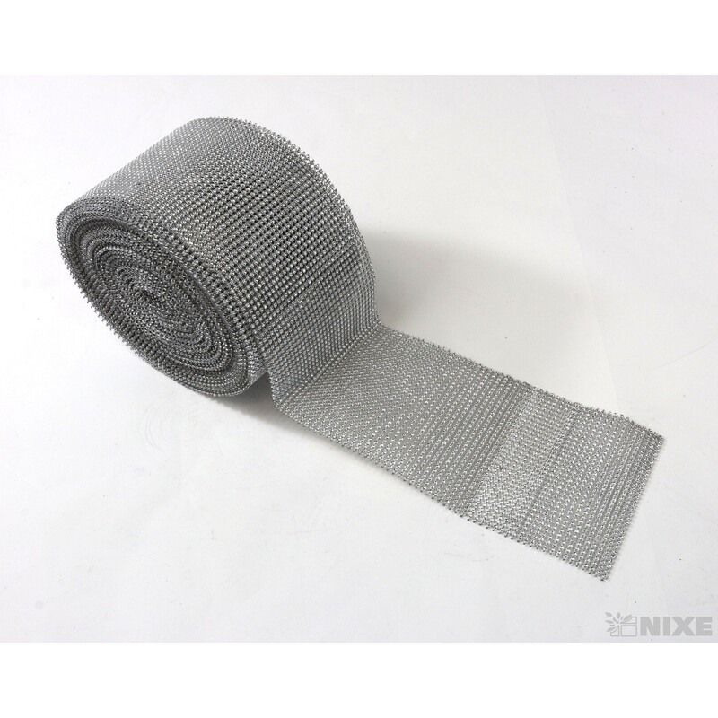 PÁSEK METAL 110mmx10yd*STŘÍBRNÁ