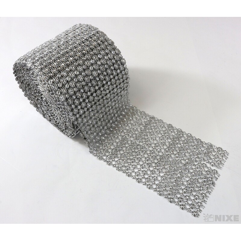 PÁSEK METAL 120mmx10yd*STŘÍBRNÁ