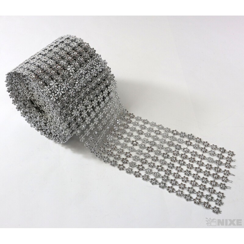 PÁSEK METAL 110mmx10yd*STŘÍBRNÁ
