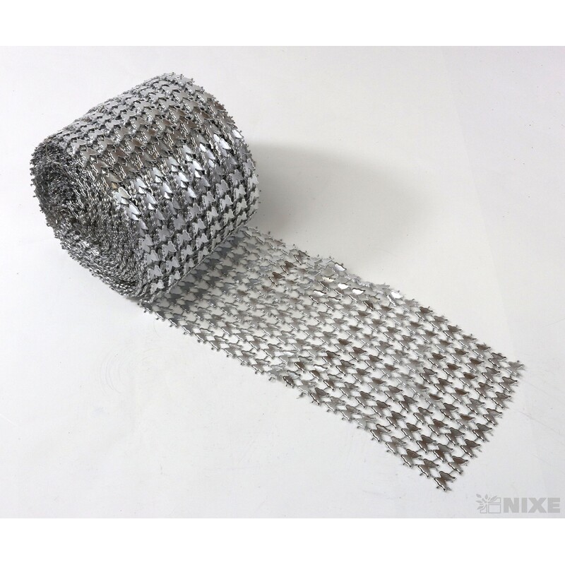 PÁSEK METAL 110mmx10yd*STŘÍBRNÁ