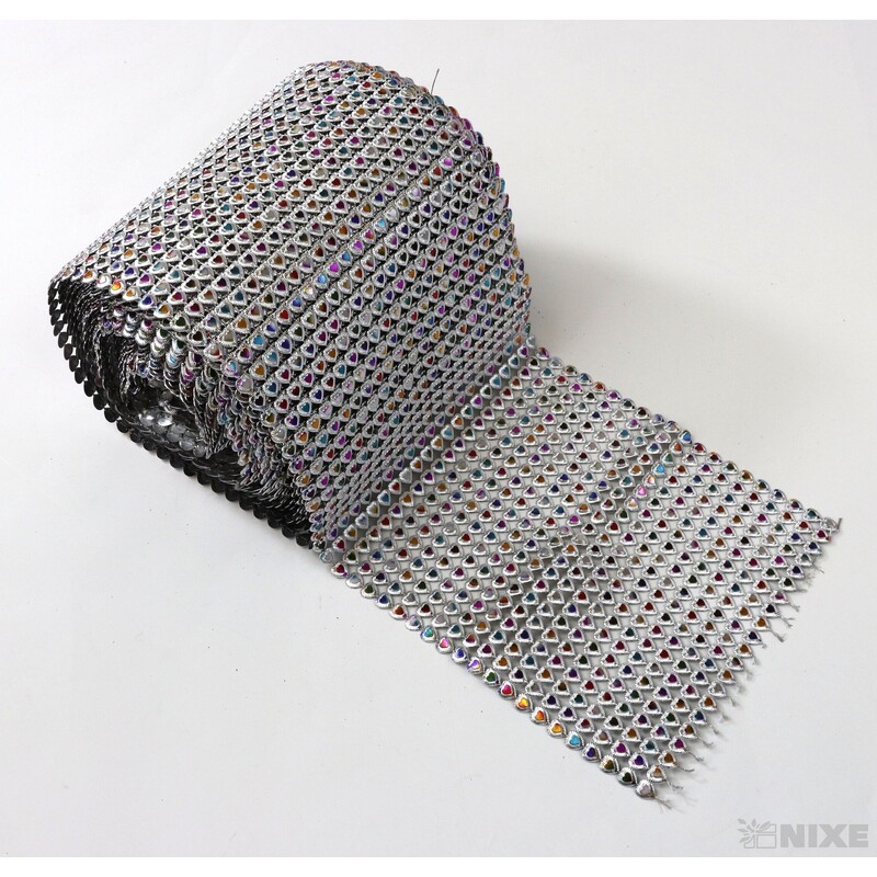 PÁSEK METAL 130mmx10yd*STŘÍBRNÁ